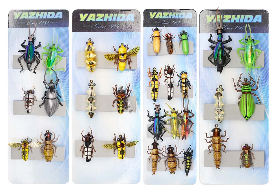 Набор насекомых на хариуса, ленка, форель, голавля от YAZHIDA