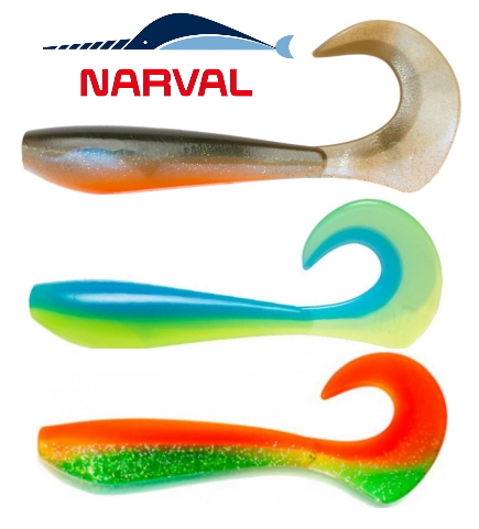 Твистары Narval Curly Swimmer 12cm (все размеры и цвета)